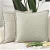 Madizz 2 Pezzi Lino in Poliestere Copricuscini Morbido Decorativo Fodere per Cuscino Lusso Stile per Divano Camera da Letto 40x40 cm Avena