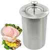Joyeee Bollitore Prosciutto in Acciaio Inox, Macchina Pressa per Prosciutto Sandwich con Termometro per Prepararee Sana Panini Pancetta Frutti di Mare Deli Salumi, Pentole a Pressione per Carne#1