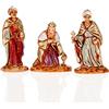 Holyart Re Magi Moranduzzo 3.5 cm in plastica Dipinta a Mano