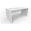 FBasic Scrivania Operativa in legno - Colore Bianco - 180x80x74