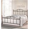 Somnus SANA SomnusSana Letto in Ferro Battuto Una Piazza e Mezza - Prodotto Artigianale Italiano - Modello MALTA 120x190 Disponibile in vari colori (Rame Bruciato)