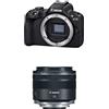 Canon EOS R50 APS-C Mirrorless Nera, 24.2 MP, Fino a 15fps, DIGIC X, Video 4K UHD Fino 30p, Dual Pixel CMOS Auto Focus II, Display Touch Ordinetabile 7.5 cm + Canon Obiettivo RF 35mm f/1.8