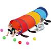 VEVOR Giocattolo per Gattonare, Regalo Pieghevole, Multicolore, Kids Play Tunnel Tent Caterpillar