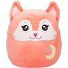 Depesche 13043 Ylvi Swoppies - Volpe di Peluche Arancione, con Effetto Glow, Luna e Orecchie a Punta, Peluche Alto Circa 20 cm