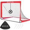 BAGAIL Football Goal, Pop up rete da calcio con obiettivo obiettivo, picchetti di terra e borsa portatile da trasporto, facile da montare, ideale per l'allenamento del giardino e partite ricreative