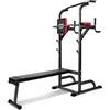 Pull up Fitness PullUpFitness Roman Chair - Barra di Tractione Dips Station Panca per Palestra Pieghevole con Barra Regolabile Multifunzione Tractione Bar Dips - Pull UP Bar