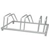 EFFE Rastrelliera portabici porta biciclette 3 4 posti bici acciaio zincata da terra (3 POSTI cm 39,5x88)