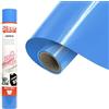 Siser EcoStretch Celeste, 30cm x 0,5mt, vinile termotrasferibile termoadesivo per la personalizzazione di capi d'abbigliamento e indumenti sportivi, materiale per hobby creativi, facile da tagliare.