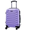 R.Leone Valigia EasyJet 45x36x20 cm Trolley Bagaglio a mano in ABS 4 Ruote (Lilla, 2026 Valigia 50x33x19,5 cm)