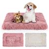 MICOOYO 2 materassi per cani e gatti, in pile, lavabile, per cani di piccola taglia, gatti, cuccioli (rosa, bianco, 61 x 41 cm)