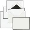 NEUSER PAPIER Set di 25 biglietti di condoglianze, formato DIN A6, con buste foderate, C6, entrambi con bordo nero fatto a mano, biglietti senza pieghe