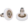 Ricambi & Box Doccia Cuscinetti Box Doccia Rotelle a Sfera di Ricambio in Acciaio per Ante Doccia a Scorrimento Kit 2 Pezzi EC-3308
