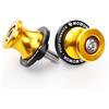 CCYYMOWOK MOWOK 2 Pezzi Universale M8 Nottolini Cavalletto Moto Accessori per S1000R S1000 XR RR, GSR 600 750 GSXR GSXS 1000 GSX-8S V-Strom SV650, CBR600RR CBR 1000 900 954 RR Trident 660 V2 V4S (Oro)