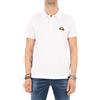 Ellesse Polo Uomo Manica Corta Logo Patch Ricamo 100% Cotone (White, XL, x_l)