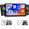 CAMECHO 2G+64G CAMECHO Autoradio per FIAT Punto 2005-2009 FIAT Linea 2007-2011,con Navigatore GPS Carplay Wireless Android Auto,Android 13 Stereo Auto con 7 Pollici Schermo,Bluetooth RDS WiFi SWC