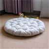 SJH Grande cuscino quadrato da meditazione per yoga e seduta morbida, cuscino rotondo da pavimento, spesso imbottito in lino, cuscino da pavimento per bambini e animali domestici