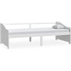 imasay Divano Letto a 3 Posti Bianco Legno Massello di Pino ，Bianco, 204 x 98 x 66 cm