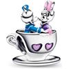 Generic Paperino e Daisy Duck Teacup Charm in argento Sterling 925 compatibile con Pandora Charms e molti altri braccialetti con ciondoli nel Regno Unito.