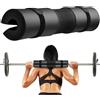 Mata1 Gym Foam Barbell Pad for Hip Thrust, Squat & Lunges, Black 17x3.5 inch by Mata1-USA