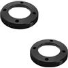VGOL Kit di bulloni per pedivella per bicicletta, 2 pezzi, in lega di alluminio nera, copertura laterale M30, compatibile con tappo di montaggio del braccio della manovella SRAM Dub