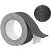 Fruitlet® Nastro Antiscivolo 10 m x 5 cm, Strisce Antiscivolo per Scale Esterne Interne, Nastro Adesivo Antiscivolo per Gradini, Antiscivolo Scale Nero