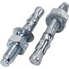 SKIR'CO (8 pz) Ancora a cuneo M10 x 70 mm, Tasselli in metallo, Bullone di ancoraggio per muratura, Ancora di espansione in calcestruzzo