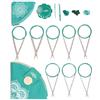 KnitPro The Mindful Collection Serenity - Set di ferri circolari fissi, 100 cm, 8 misure (2,25 mm - 5 mm), con accessori
