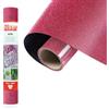 Siser® Glitter Rosa Pink, 30cm x 0,5mt, Vinile Termotrasferibile Termoadesivo Glitterato per la Personalizzazione dei Tessuti, Abbigliamento e Accessori, Hobby Creativi, Facile da Tagliare