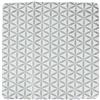 Spirella Tappeto Antiscivolo Rania Silver 55X55 1210783, Bianco, Estandar