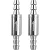 DONGKER Valvole Ritegno per Acquario, 2 Pezzi Valvola Non Ritorno in Acciaio Inox per Sistema CO2 per Acquario Tubo da 4/6mm