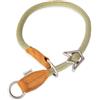 Rudelkönig Collare Semistrozzo Emma - Pelle e Nylon, ø 12 mm
