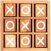 Engelhart - 350380 - Tris in legno (Tic Tac Toe) - Gioco di logica ecologico - Gioco per famiglie - Dimensioni: 14 x 14 x 4 cm