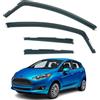 AirFlux Set di 4 deflettori d'aria compatibili con FORD FIESTA 5 porte Hatchback modelli 2009, 2010, 2011, 2012, 2013, 2014, 2015, 2016, 2017.