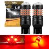 Sidaqi 7440 7443 W21/5W LED Rosso Stop Lampadine posteriori 12-30V 21W 42SMD 3030 Chip WY21W T20 LED per luce freno/parcheggio/luci di posizione Fendinebbia posteriori-2 pezzi