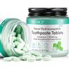 Onznoz Compresse Di Dentifricio 150P - Dentifricio Solido Masticabile Con Olio Di Cocco e Menta, Collutorio Per Bocca Sana, Riparazione Dello Smalto & Alito Fresco