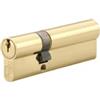FTH - Cilindro serratura doppio ingresso FTH 5G, 30 x 60 mm, cilindro e chiavi in ottone, protezione antistrappo, 3 chiavi dentate