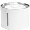 Amazon Basics Fontana d'acqua per gatti in acciaio inossidabile con 3 filtri, 3 L, Bianco
