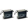 Quality Batteries Batteria di ricambio per Invacare G40 2 pezzi Q-Batteries 12LC-75 12V 77Ah AGM