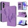 CASAFUNY Cover per Samsung Galaxy A55 5G Custodia Cover in Pelle Portafoglio a Libro Samsung A55 5G Magnetica Supporto Protezione Flip Case Custodia per Samsung Galaxy A55 5G, Viola