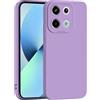 PanXCase Cover per Xiaomi Redmi Note 13 Pro 5G / Poco X6 5G - Custodia Silicone Sottile Morbida Leggera, Protezione Fotocamera Antiurto Antiscivolo Antigraffio Case (Viola)