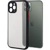 N NEWTOP Cover Compatibile per iPhone 11/Pro/Max, CV01 Soft Touch Bicolor Custodia Case Bordi Rialzati Opaca Colorata Proteggi Camera Cornice Rinforzata TPU PC (per iPhone 11 Pro Max, Verde)