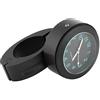01 Orologio da manubrio, batteria incorporata, orologio da manubrio da moto da 22/25 mm, bici da moto per bicicletta da manubrio da 22 mm (0,9 pollici) / 25 mm (1 pollice)(Nero)