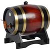 JINGAN Botte di Vino - Barile Personalizzato da 1,5 Litri e 3 Litri - Dispenser di Whisky Barile di Quercia Botti di invecchiamento in Legno Botti di Whisky per la casa Decanter per Birra alcolica