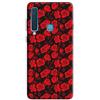 Mixroom - Cover Custodia Case in TPU Silicone Morbida per Samsung Galaxy A9 2018 Fantasia Rose Rosse N1025