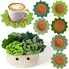 Weldomcor Kit per Uncinetto per Principianti 6 Pezzi Kit per Lavorazione Maglia Fiore Pianta All'uncinetto Kit, Video di Istruzioni Kit Uncinetto Completo per Lavori a Maglia per Fai da Te (Verde)