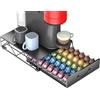 HFHOME Vertuoline, supporto multifunzione in metallo per 60 capsule Vertuo piccole o 40 grandi e 40 cialde Dolce Gusto, cassetto organizer Nespresso
