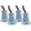 LEDLUX 1.4 Mini faretti LED da incasso, 12 V 1 W 100 lumen, angolo di luce stretto 30°, foro 15 mm, diametro 20 x 25 mm (bianco freddo 6000 K, bianco)