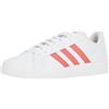 adidas Grand Court TD Lifestyle Court Casual Shoes, Scarpe da Ginnastica Uomo, Cloud White Preloved Scarlet Cloud White, 41 1/3 EU