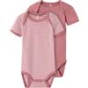 name it Body a manica corta 2 pezzi Mesa Rose