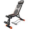 CITYSPORTS Panca Pesi，panca multifunzionale regolabile per il fitness, panca multifunzionale con cinghie per l'allenamento, sedile confortevole, adatta per utenti di casa e ufficio, ferroso